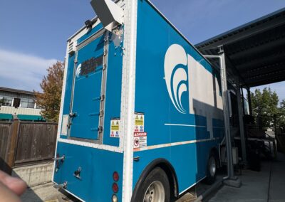 Mobile MRI Trailer Rear Side View
